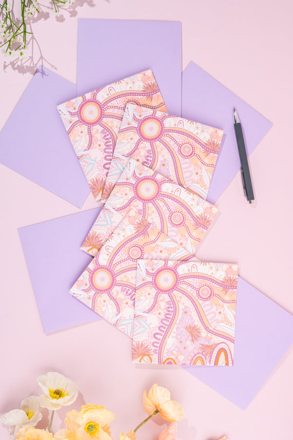 A Bright Future 14cm Square Greeting Cards (5 Pack)