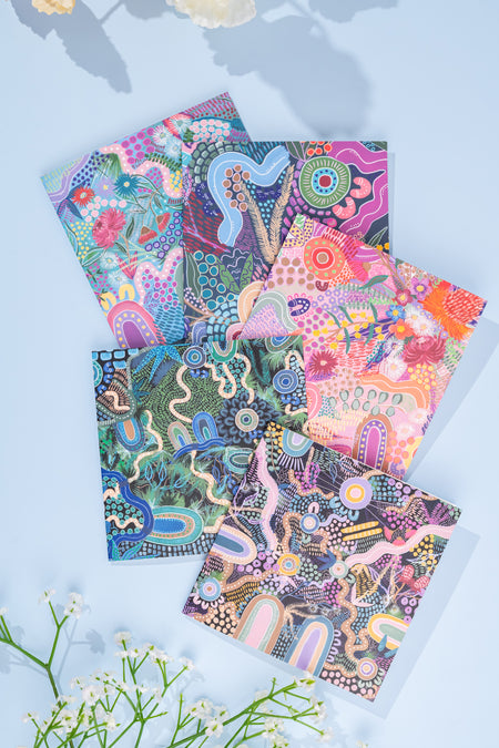 Caitlyn Davies-Plummer (No. 2) 14cm Square Greeting Cards (5 Pack)