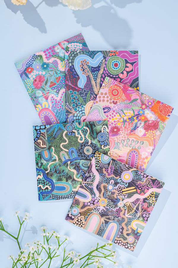 Caitlyn Davies-Plummer (No. 2) 14cm Square Greeting Cards (5 Pack)