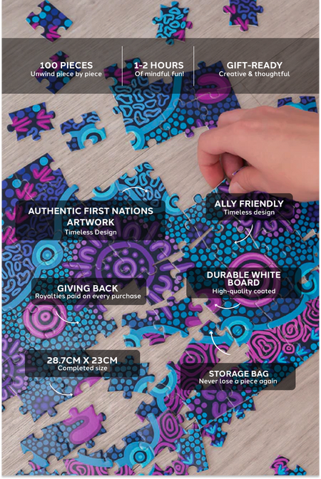 Colours Of The Land 100 Piece Indigenous Artwork Puzzle