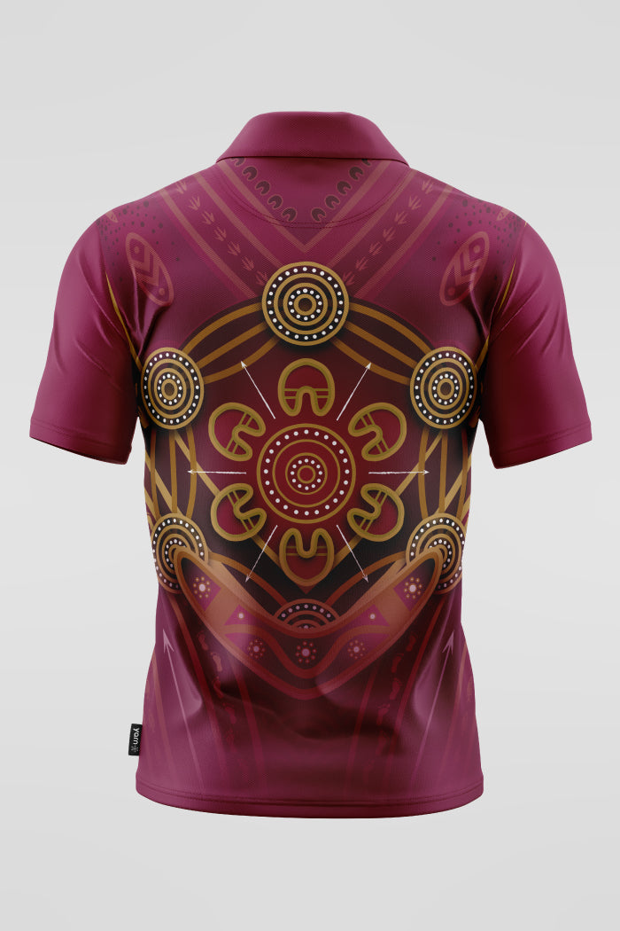 Maroon Warrior Unisex Polo Shirt