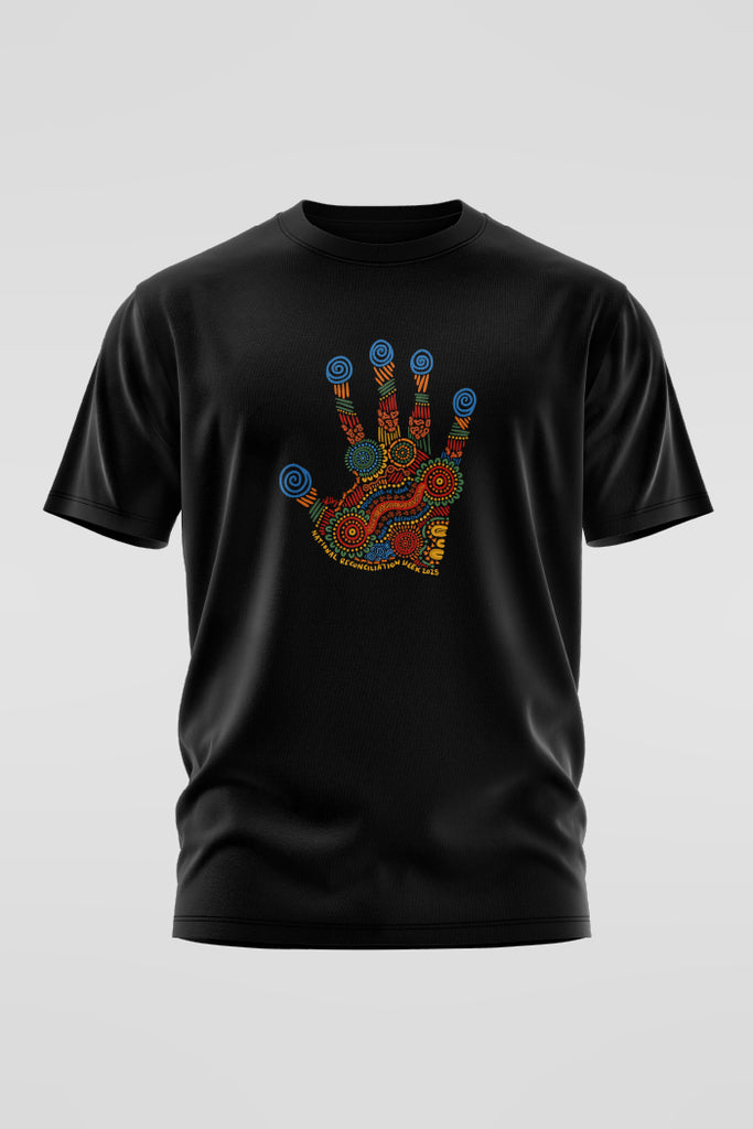 Imprint Of Change 'Reconciliation Week' Black Cotton Crew Neck Kids T-Shirt