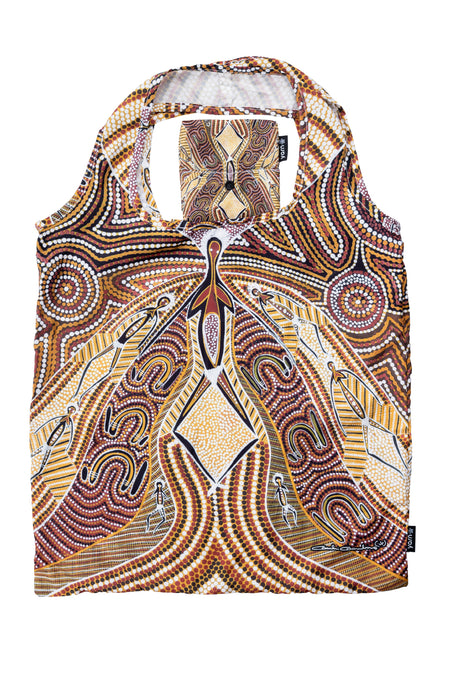 Charlie Chambers Jnr Artist Collection rPET Reusable Fold-Up Shopping Bag (3 Pack) with Drawstring Bag