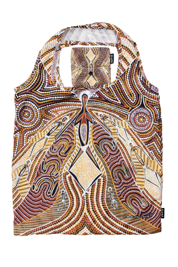 Charlie Chambers Jnr Artist Collection rPET Reusable Fold-Up Shopping Bag (3 Pack) with Drawstring Bag