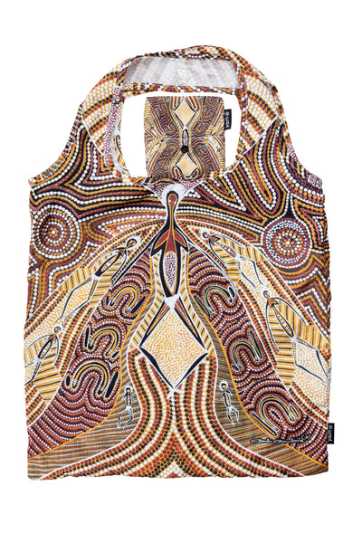 Charlie Chambers Jnr Artist Collection rPET Reusable Fold-Up Shopping Bag (3 Pack) with Drawstring Bag