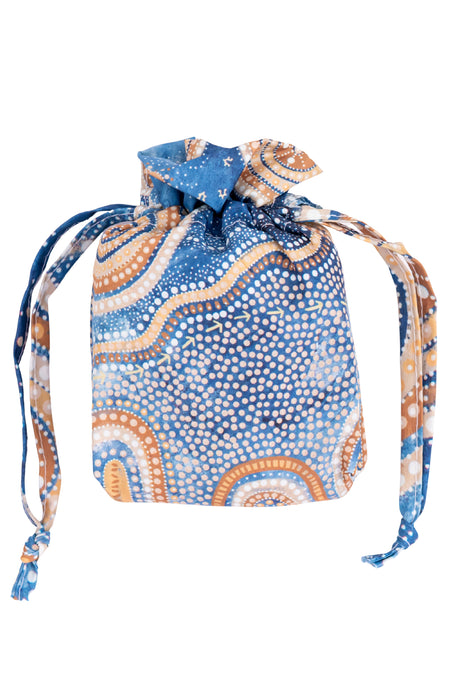 Amanda Hinkelmann Artist Collection rPET Reusable Fold-Up Shopping Bag (3 Pack) with Drawstring Bag