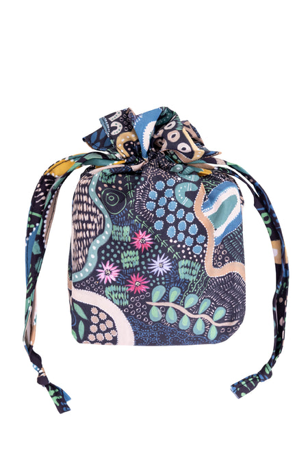 Caitlyn Davies-Plummer Artist Collection rPET Reusable Fold-Up Shopping Bag (3 Pack) with Drawstring Bag (No. 2)