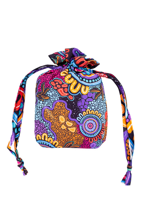 Alkina Edwards Artist Collection rPET Reusable Fold-Up Shopping Bag (3 Pack) with Drawstring Bag