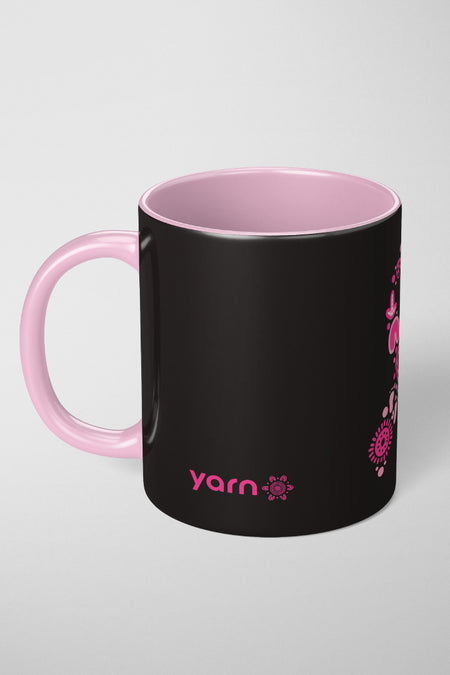 Sacred Women's Way Ribbon (Black) Ceramic Coffee Mug