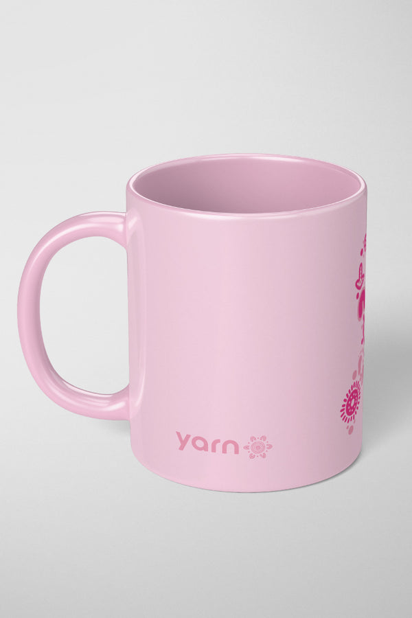 Sacred Women's Way Ribbon (Pink) Ceramic Coffee Mug