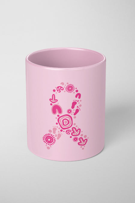 Sacred Women's Way Ribbon (Pink) Ceramic Coffee Mug