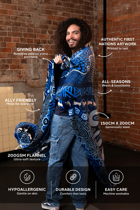 Brotherhood Flannel Throw Blanket (150cm x 200cm)