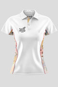 Kindling NAIDOC 2024 White Bamboo (Simpson) Women's Fitted Polo Shirt