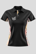 Kindling NAIDOC 2024 Black Bamboo (Simpson) Women's Fitted Polo Shirt