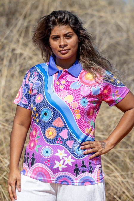 Thriving Together Women's Fitted Polo Shirt