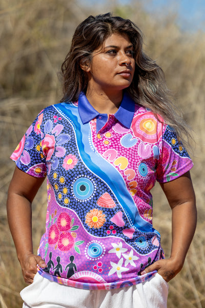 Thriving Together Women's Fitted Polo Shirt