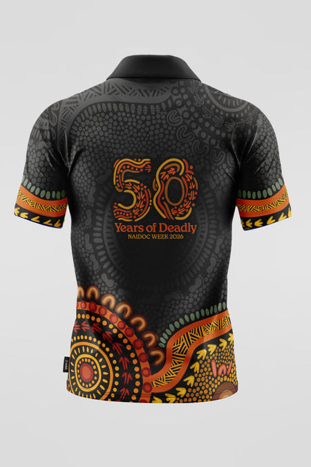 (Bulk) 50 Years of Deadly NAIDOC 2026 Unisex Polo Shirt