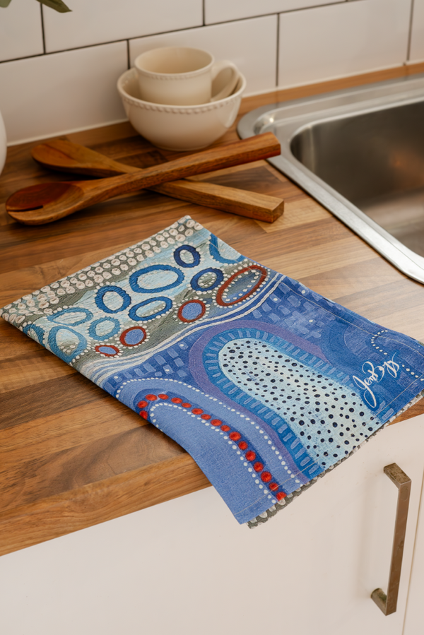 Place Of Water Linen Blend Tea Towel (2 Pack)