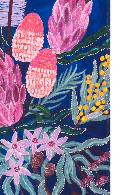 Garden Scene Linen Blend Tea Towel (2 Pack)