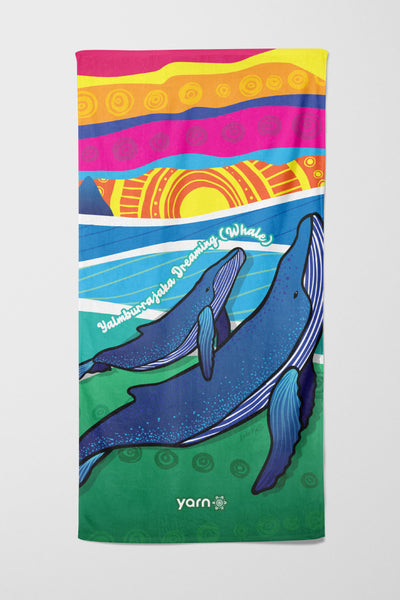 Yalmburrajaka Dreaming (Whale) Beach Towel