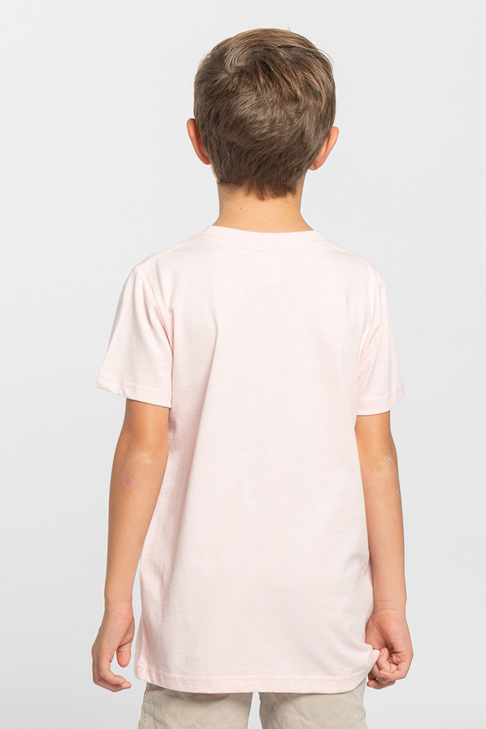 Unified Moments Pink Cotton Crew Neck Kids T-Shirt