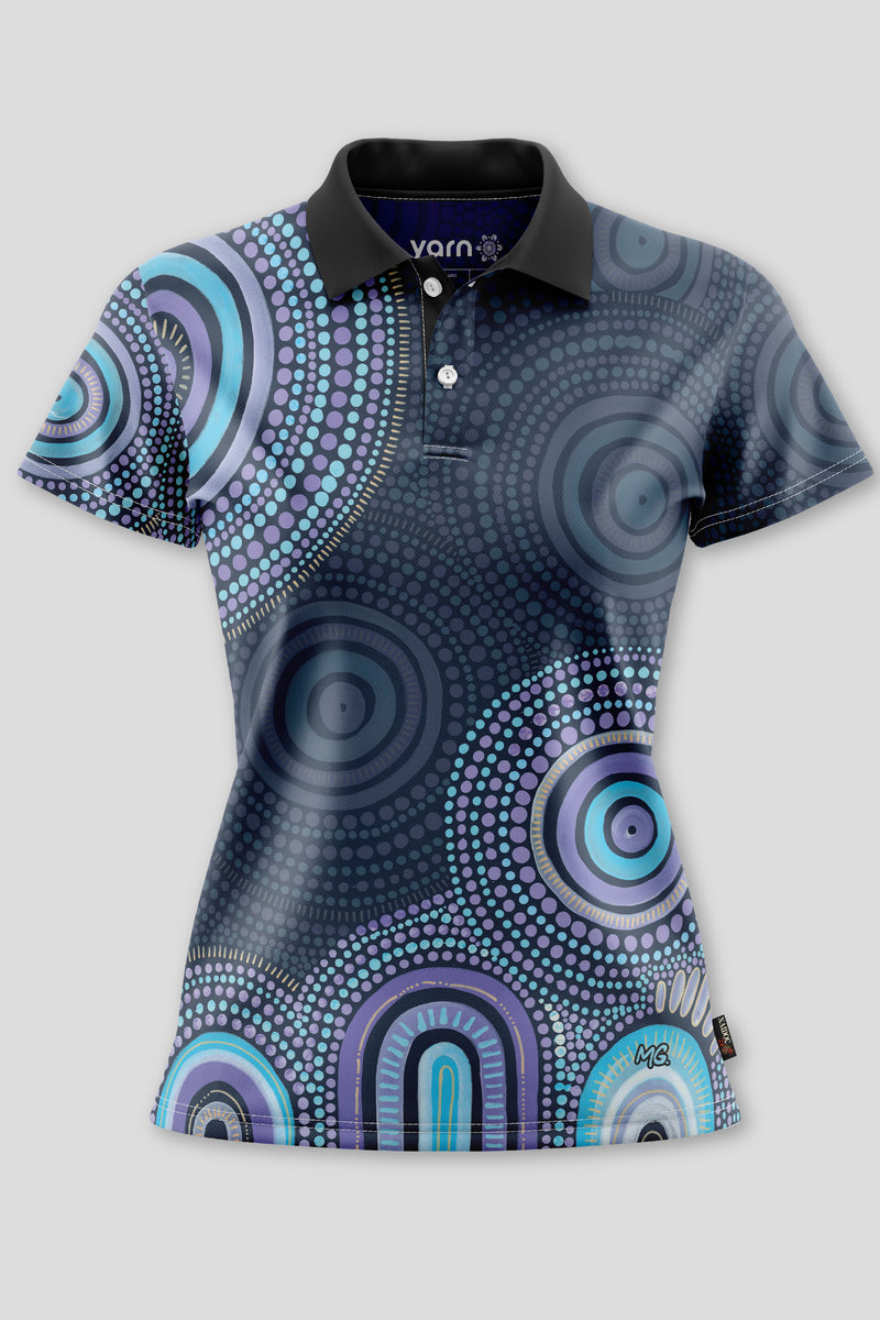 (Custom) Our Future, Together NAIDOC 2024 Essence Women's Fitted Polo Shirt