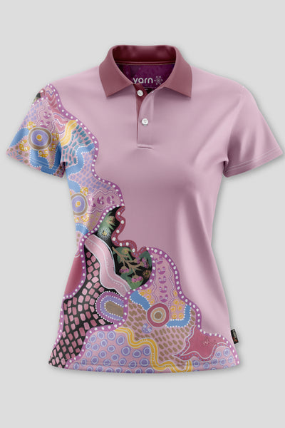 Guiding Light NAIDOC 2024 Bamboo Essence Women's Fitted Polo Shirt