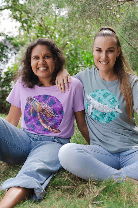 Migaloo 'Australian Wildlife Conservancy' Mineral Cotton Crew Neck Women's T-Shirt