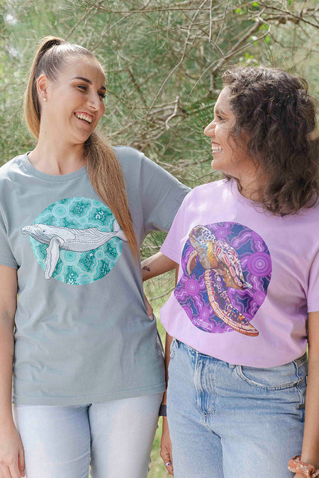 Migaloo 'Australian Wildlife Conservancy' Mineral Cotton Crew Neck Women's T-Shirt