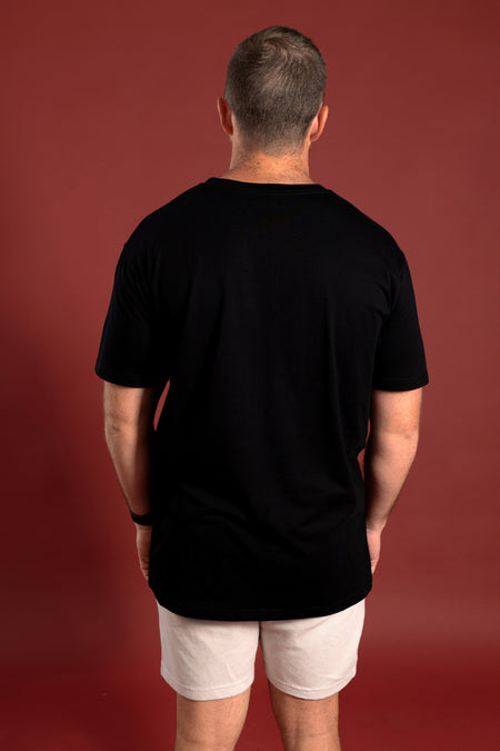 Together Always Black Cotton Crew Neck Unisex T-Shirt