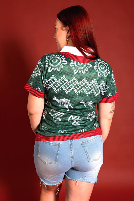 Christmas Joy Women's Fitted Polo Shirt