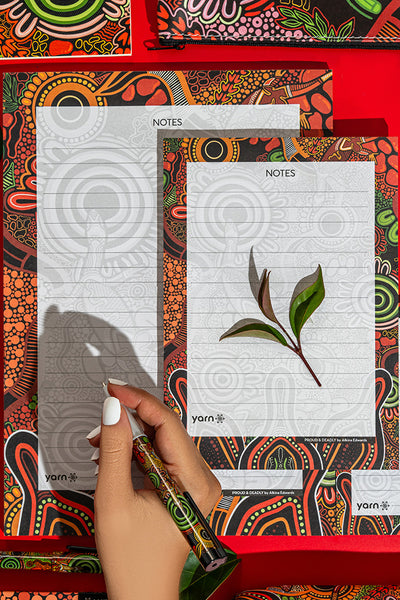 Proud & Deadly NAIDOC 2024 Notepad 3 Pack (A4, A5 & A6) with 3 Pack of Pens