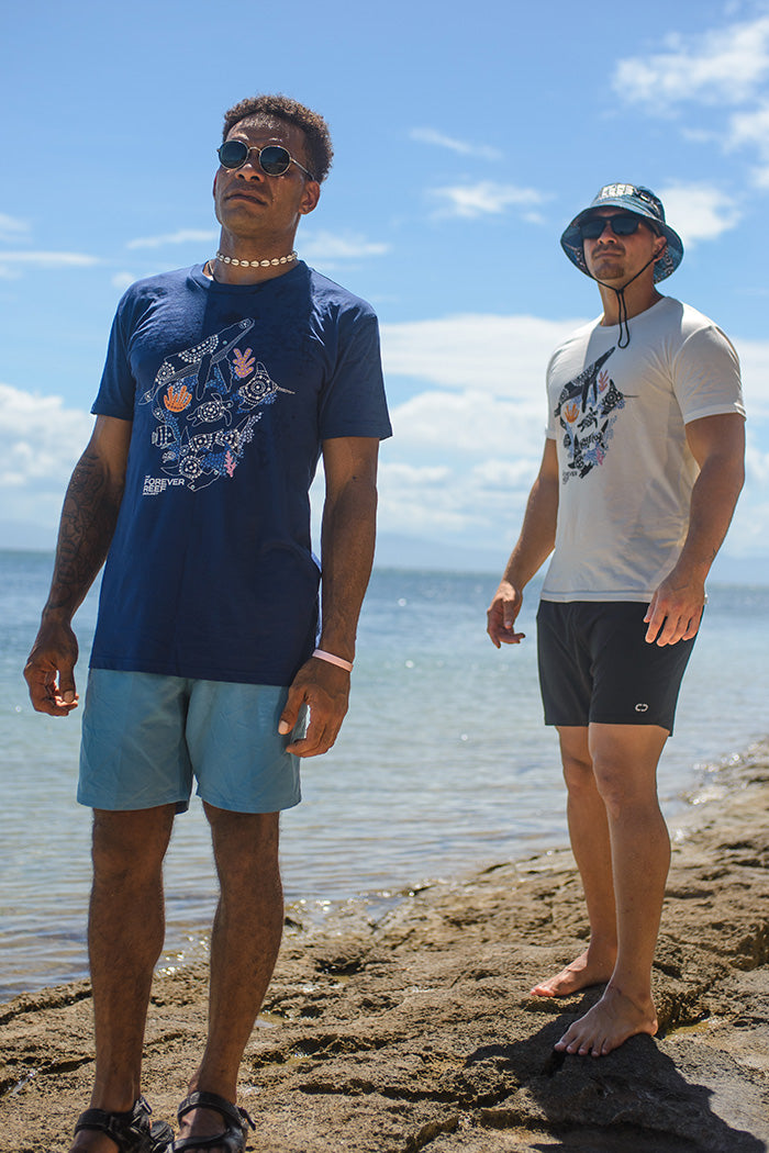 Protect Our Coral To Save Our Reef Natural Cotton Crew Neck Unisex T-Shirt