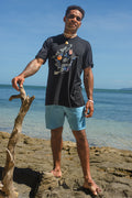 Protect Our Coral To Save Our Reef Black Cotton Crew Neck Unisex T-Shirt