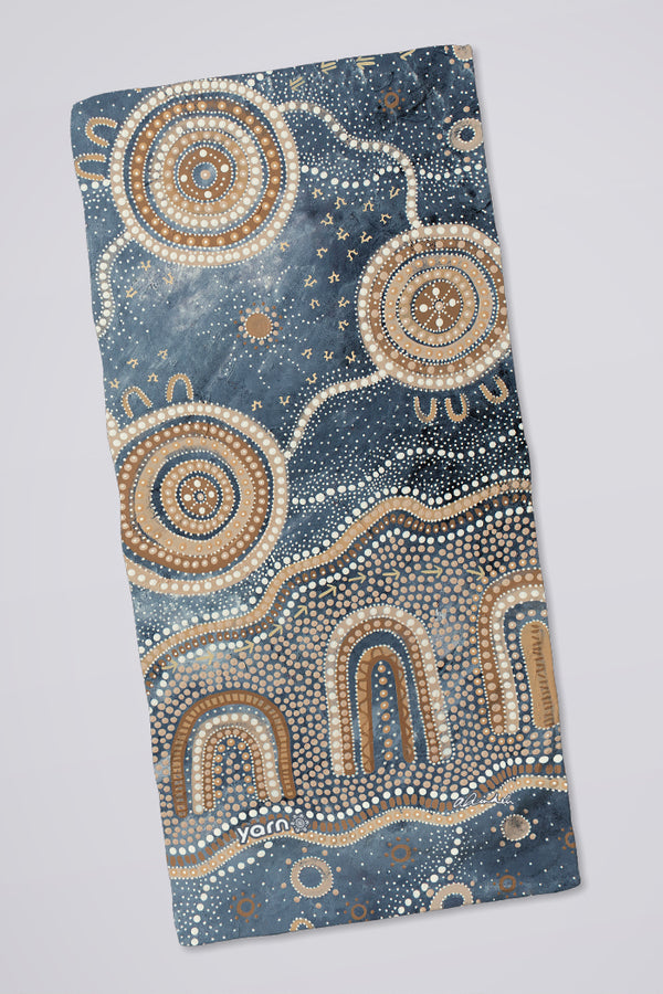 Yilawura (Night) Beach Towel
