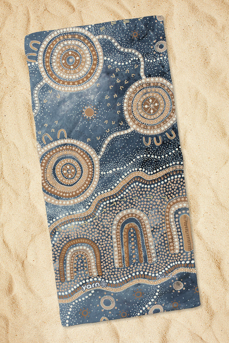 Yilawura (Night) Beach Towel