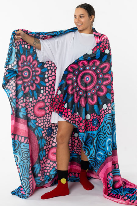 Badhiin Flannel Throw Blanket (150cm x 200cm)