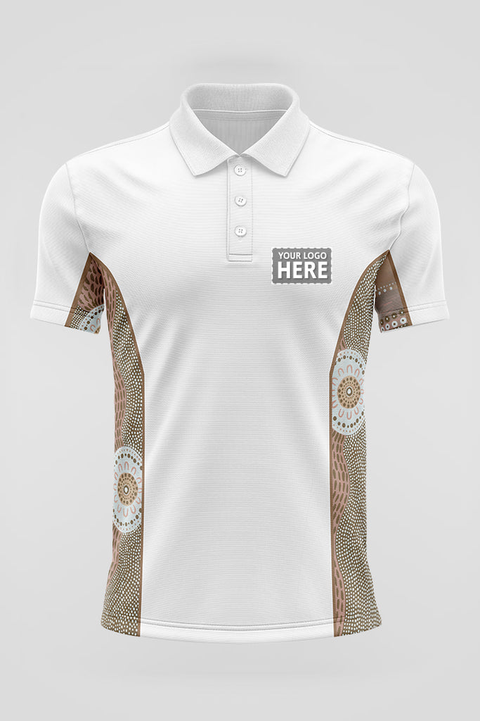 (Custom) Mountains UPF50+ Bamboo (Simpson) Unisex Polo Shirt