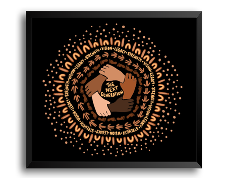 50 Years Of NAIDOC Black Cotton Blend Unisex Hoodie