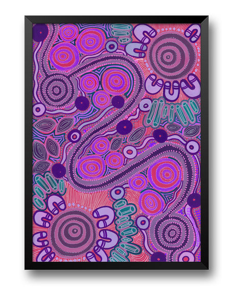 Danjoo (Purple) Bamboo Coaster Set (4 Pack)