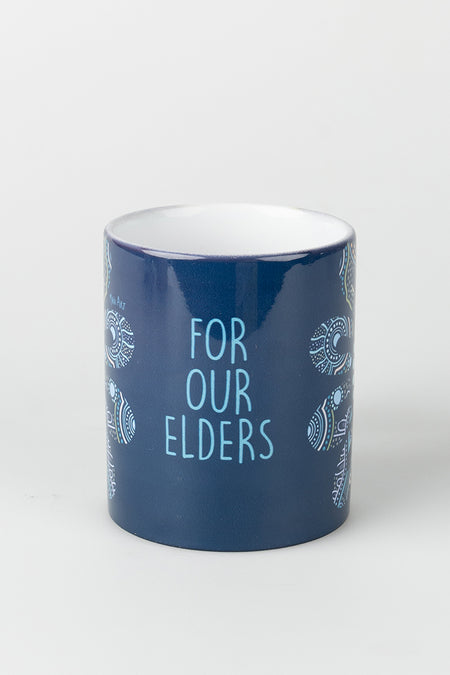 Connection Through Generations (Blue) Ceramic Coffee Mug