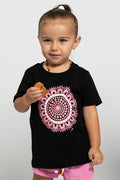 Boobie Sista Black Cotton Crew Neck Kids T-Shirt