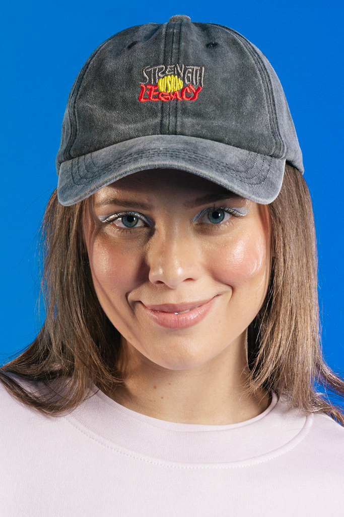 Strength, Vision & Legacy Black Vintage Washed Cap