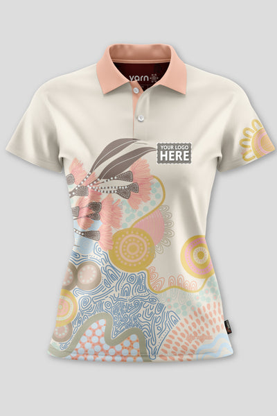 (Custom) Kindling NAIDOC 2024 Essence Women's Fitted Polo Shirt