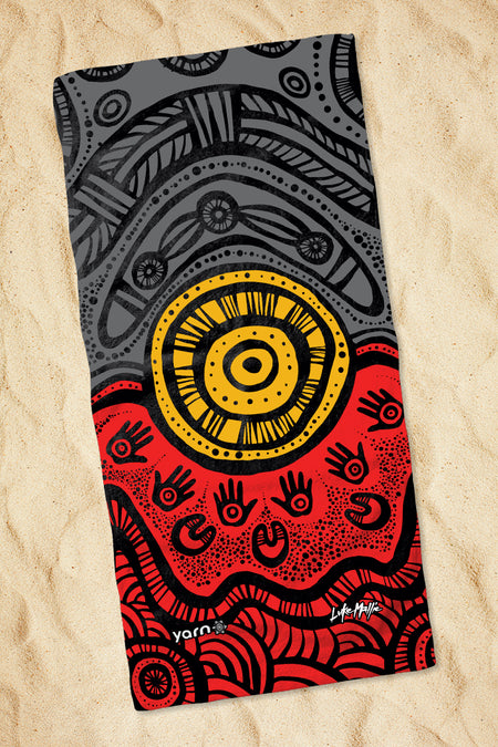 Here Always Forever Beach Towel