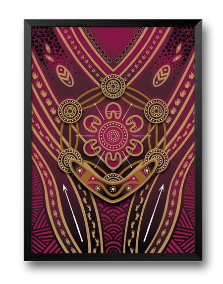 Maroon Warrior Oversized Hooded Blanket