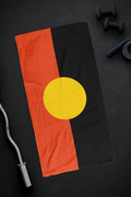 "Raise The Flag" Aboriginal Flag Gym Towel