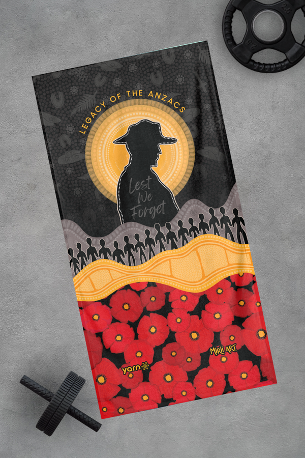 Legacy of the ANZACS Gym Towel
