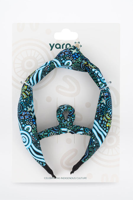 Hopkins River Knot Headband & Wrapped Butterfly Claw Clip - FREE GIFT