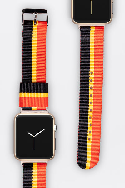 "Raise The Flag" Aboriginal Flag Woven Apple Watch Strap